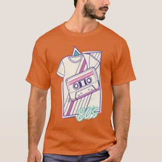 Camiseta Vibraciones Retro de Neón Años 80 90 Vintage famil