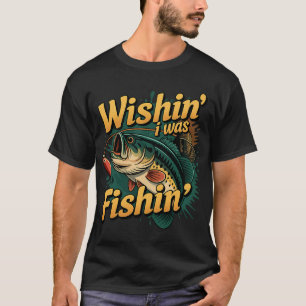 Camiseta Vibraciones Retro de Pesca con Energía de Captura