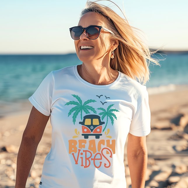 Camiseta Vibraciones Retro de Playa (Beach Vibes Tshirt)