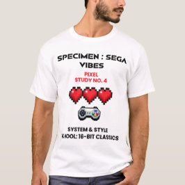 Camiseta Vibraciones Retro de Sega Estudio de Pixel No. 4