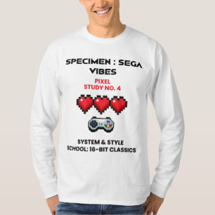 Camiseta Vibraciones Retro de Sega Estudio de Pixel No. 4
