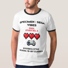 Camiseta Vibraciones Retro de Sega Estudio de Píxeles N.º 4