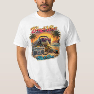 Camiseta Vibraciones Retro de Turtle Beach - Gráfica de Rel