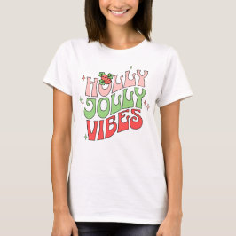 Camiseta Vibraciones Retro de una Alegre Navidad