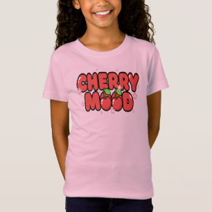 Camiseta Vibraciones rojas de cereza Kawaii Estética femeni