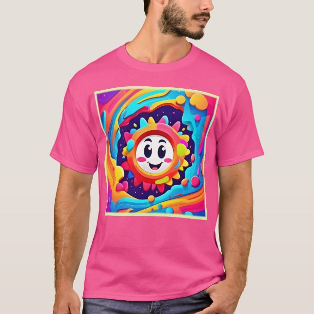 Camiseta Vibraciones Soleadas: Alegría Colorida (Anverso)