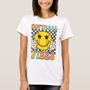 Camiseta Vibraciones Suaves Rostro Sonriente Suave Día de J