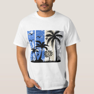 Camiseta Vibraciones Tropicales a Rayas