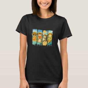 Camiseta Vibraciones Veraniegas de Meowy Gatos Disfrutando
