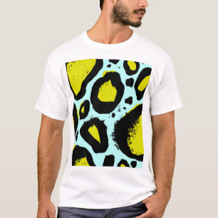 Camiseta Vibrancia Leopard: Coloridas Texturas Salvajes.