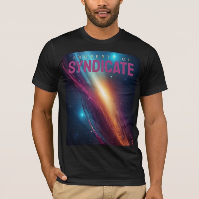 Camiseta Vibrant Abstract Cosmic Galaxy Space (Anverso)