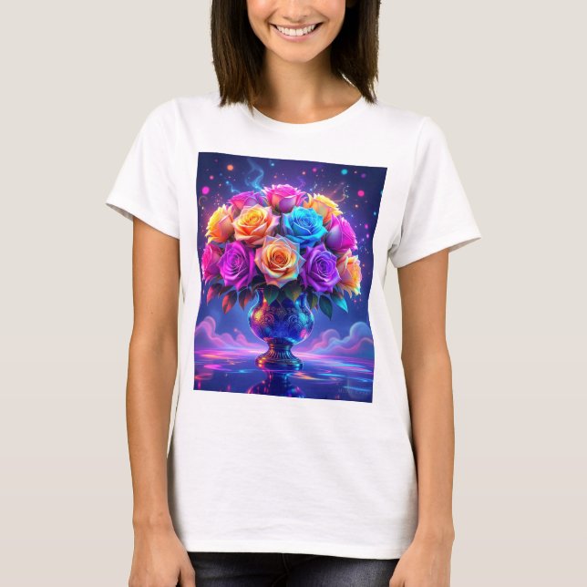 Camiseta Vibrant Bouquet (Anverso)