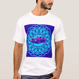Camiseta Vibrant Car Centered in Geometric Mandala