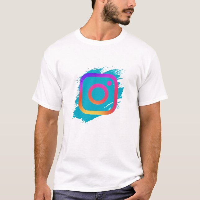 Camiseta Vibrant Colorful Splash Logo Art - Modern Artistic (Anverso)