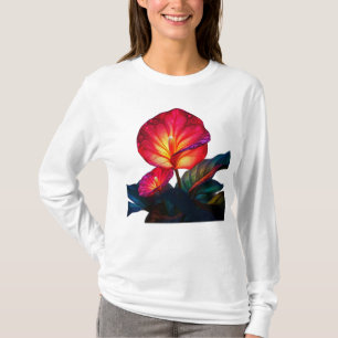 Camiseta vibrant ethereal flower