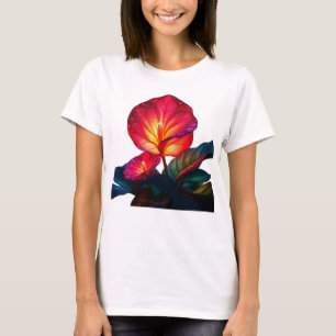 Camiseta vibrant ethereal flower