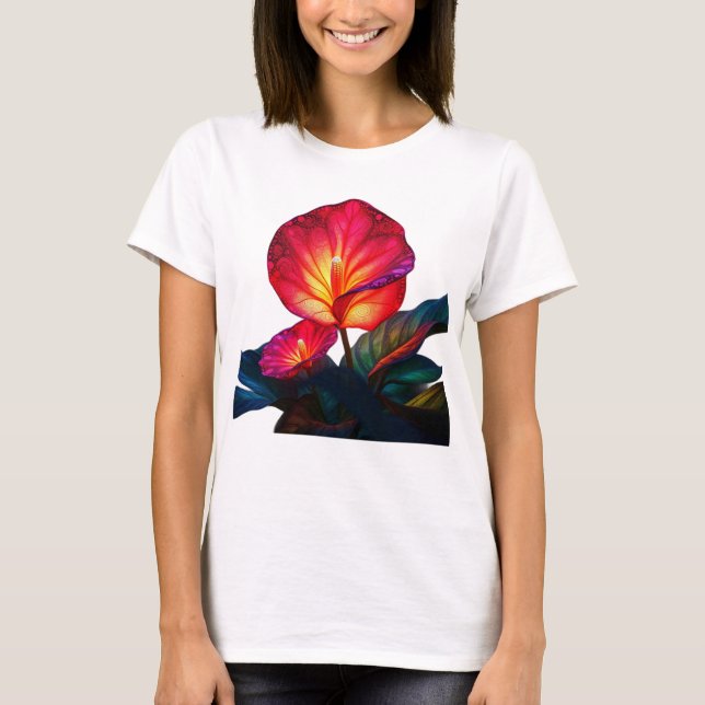 Camiseta vibrant ethereal flower (Anverso)