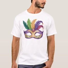 Camiseta Vibrant Feathered Carnival Mask