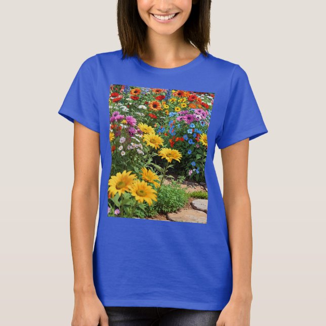Camiseta Vibrant Garden Bliss (Anverso)