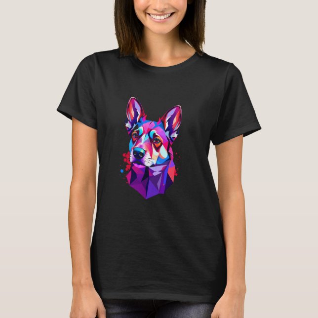 Camiseta Vibrant Geometric Dog (Anverso)