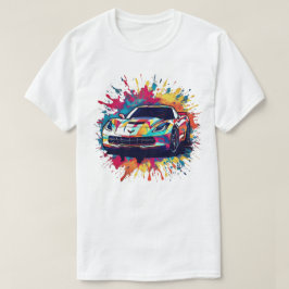 Camiseta Vibrant Graffiti Sports Car Men's T-Shirt