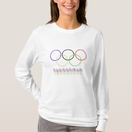 Camiseta Vibrant Interlocking Rings & Wavy Lines Sportswear