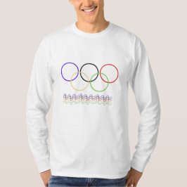 Camiseta Vibrant Interlocking Rings & Wavy Lines Sportswear