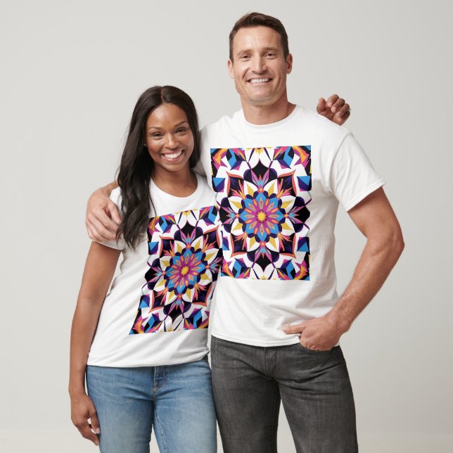 Camiseta Vibrant Kaleidoscope Mandala Pattern (Unisexo)