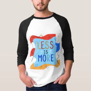 Camiseta Vibrant "Less Is More" Abstract Graphic