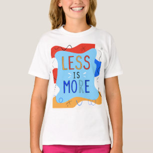 Camiseta Vibrant "Less Is More" Abstract Graphic