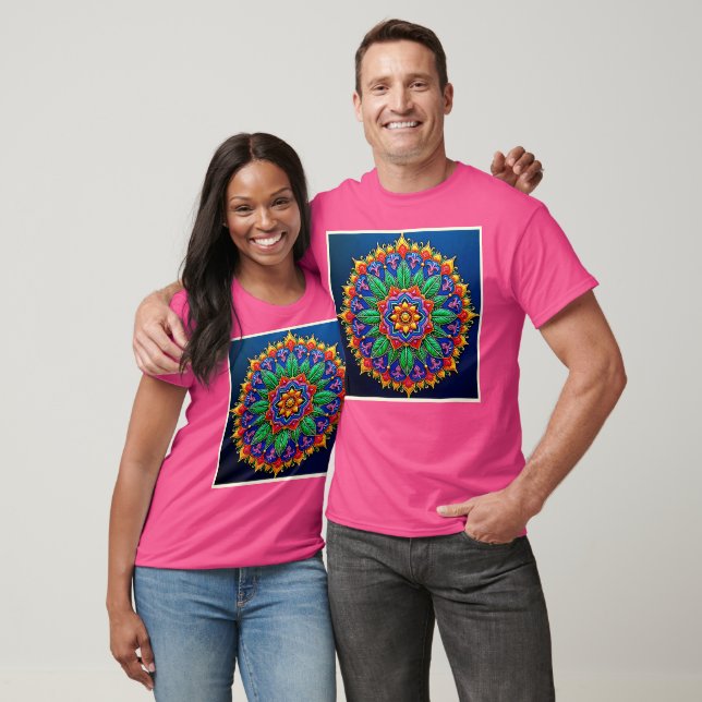 Camiseta Vibrant Mandala Artistry (Unisexo)