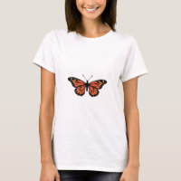 Vibrant Monarch Butterfly Illustration on Light Ba