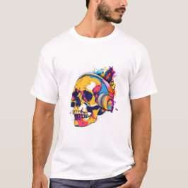 Camiseta Vibrant Skull Beats