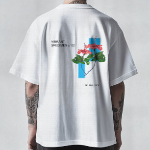 Camiseta Vibrant Specimen - Hibiscus Vaporwav Deconstruido