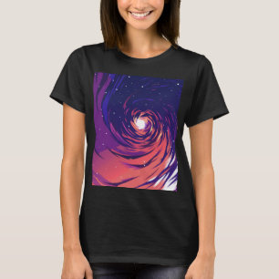 Camiseta Vibrant Swirling Galaxy with Bright Center