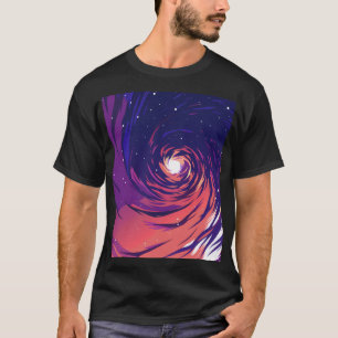Camiseta Vibrant Swirling Galaxy with Bright Center