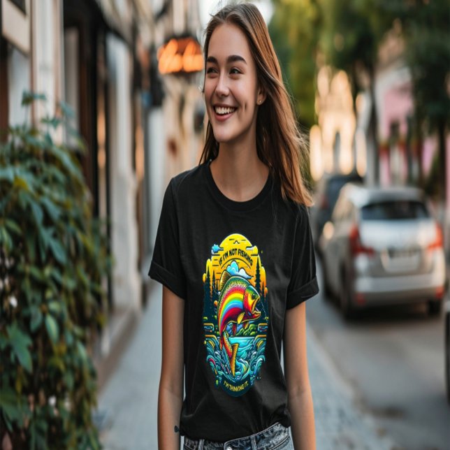 Camiseta Vibrante amanecer en la trucha arcoiris de ensueño (Subido por el creador)