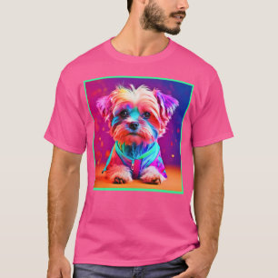 Camiseta Vibrante arte maltés de los grupos