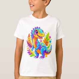 Camiseta Vibrante aventura de la jungla de los dinosaurios