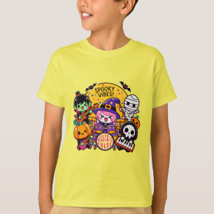 Camiseta Vibrante banda de Halloween: Espectacular obra de 