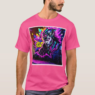 Camiseta Vibrante barrido de arte callejero