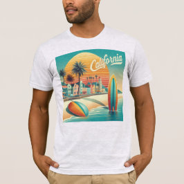 Camiseta Vibrante California Beach Town