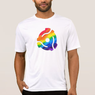 Camiseta Vibrante de adaptador de registro de 45 RPM de plá