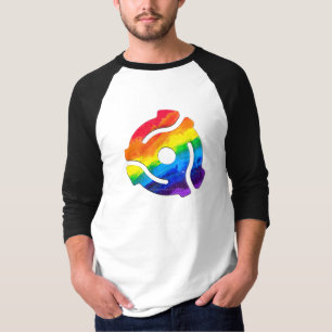 Camiseta Vibrante de adaptador de registro de 45 RPM de plá