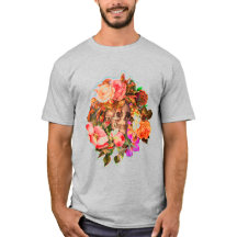 Vibrante de cráneo floral vintage