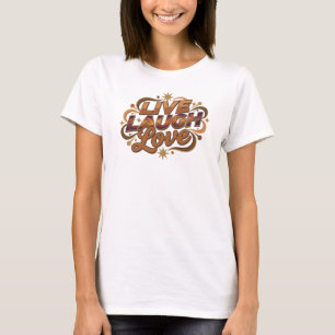 Camiseta Vibrante DISEÑADOR Gráfico 2D VIVE RÍE AMA