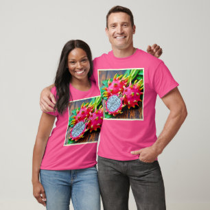 Camiseta Vibrante diseño de belleza de frutas de dragón