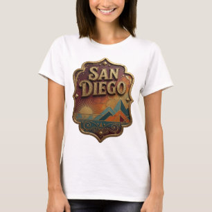 Camiseta Vibrante Dorada SAN DIEGO Quote