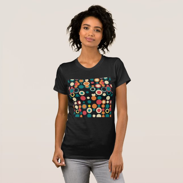 Camiseta Vibrante Dot Colorful Circlescape (Anverso completo)