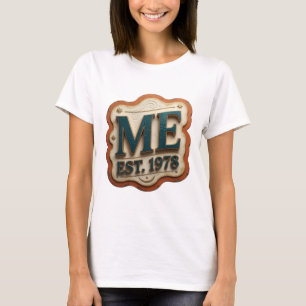 Camiseta Vibrante Estampa ME EST 1978 Verde Teal